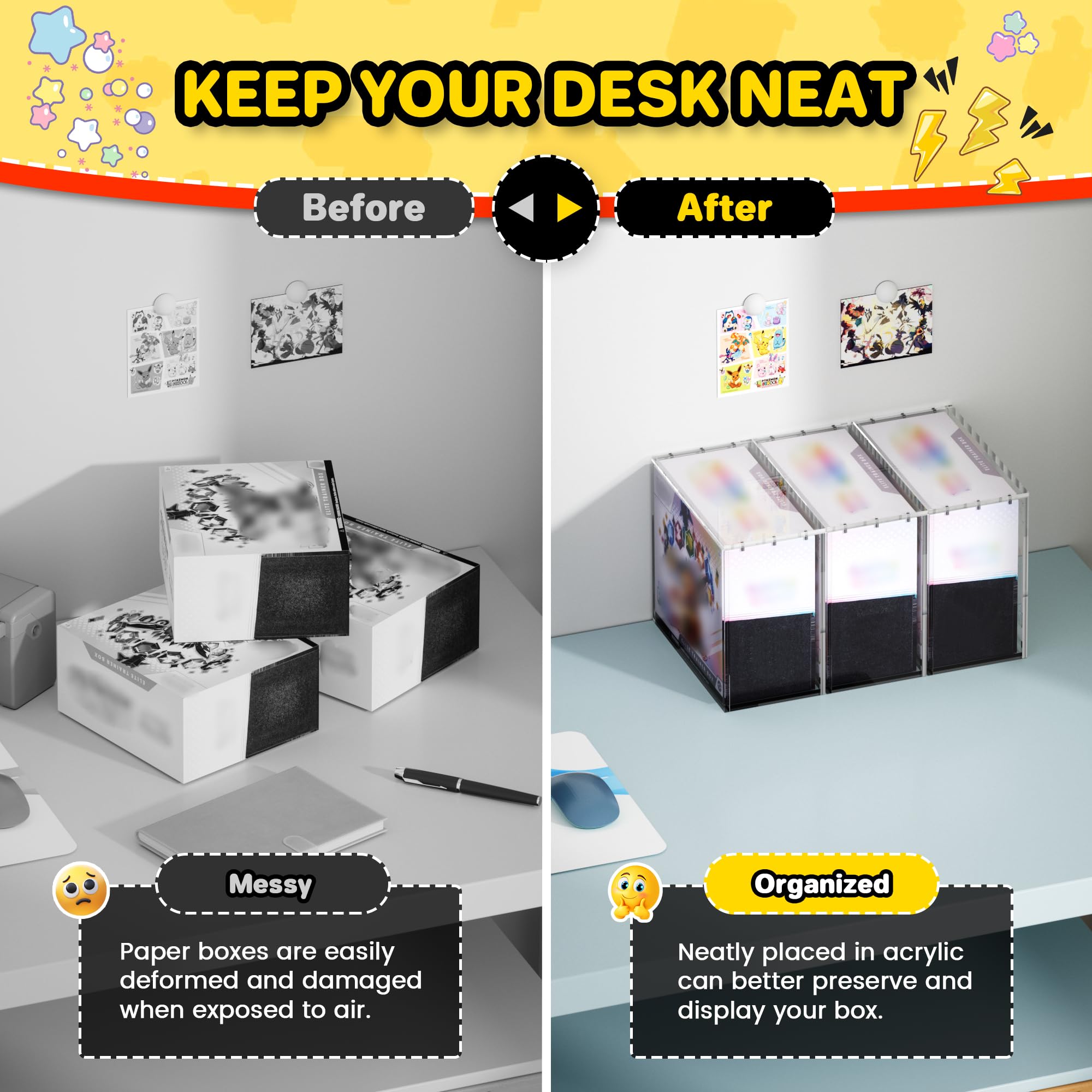 Kisbox ETB Protector Case 360-degree crystal-clear showcase.