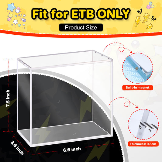 Kisbox ETB Protector Case closed magnetic closure secures display.