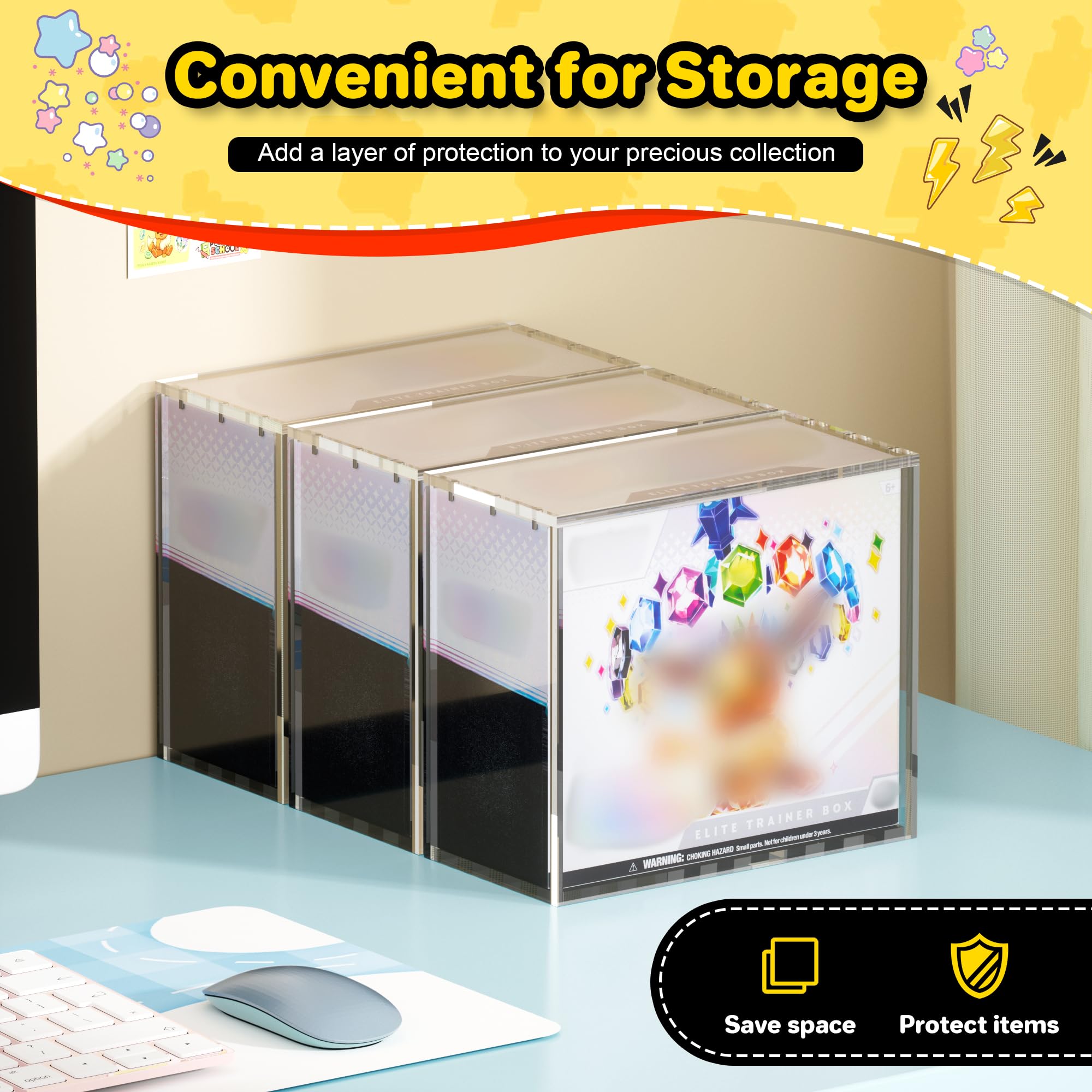 Kisbox ETB Protector Case UV protection preserves box.