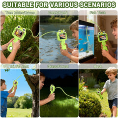 Kiscamgear endoscope in use outdoors during hands-on exploration.