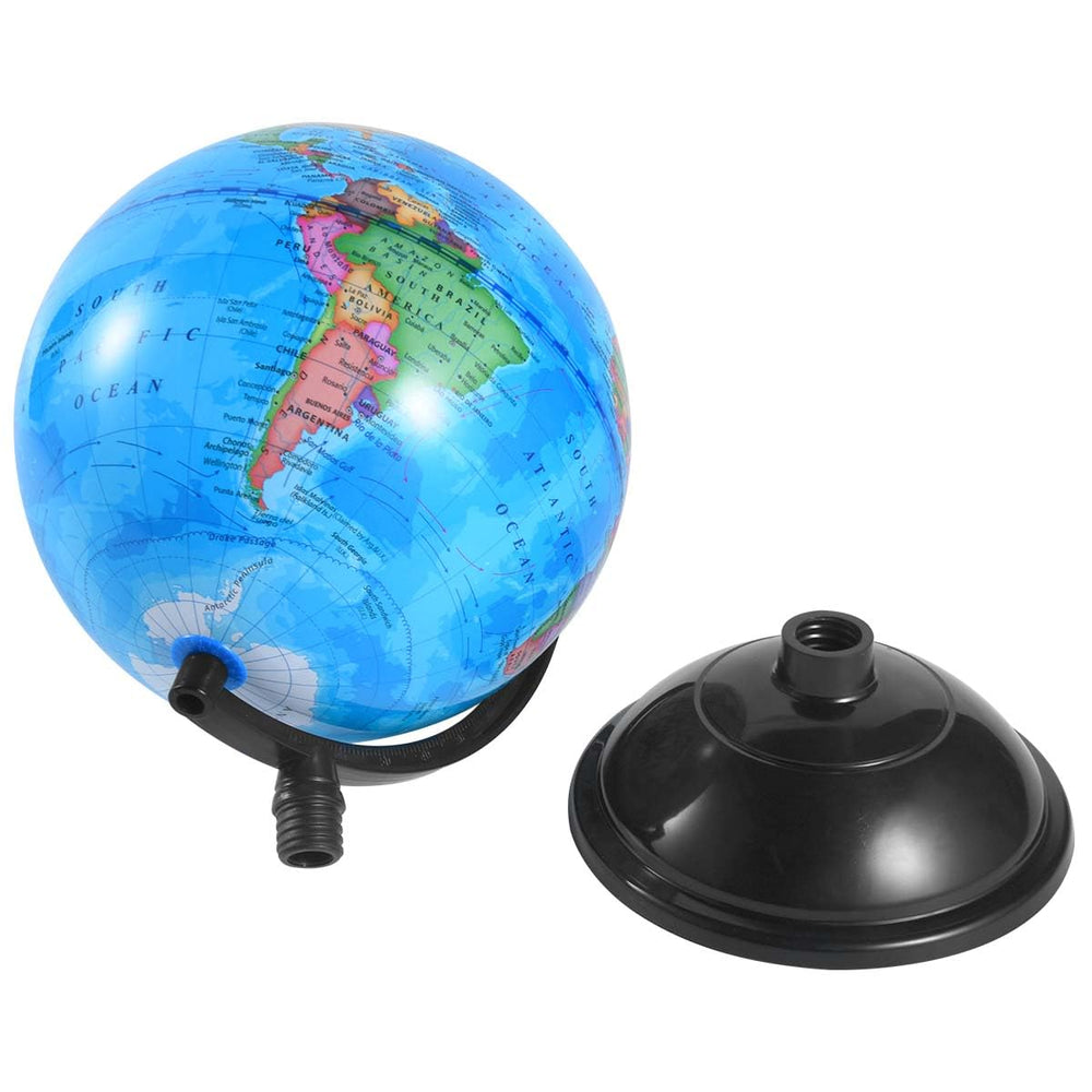 KISEER blue spinning globe invites tactile world exploration.