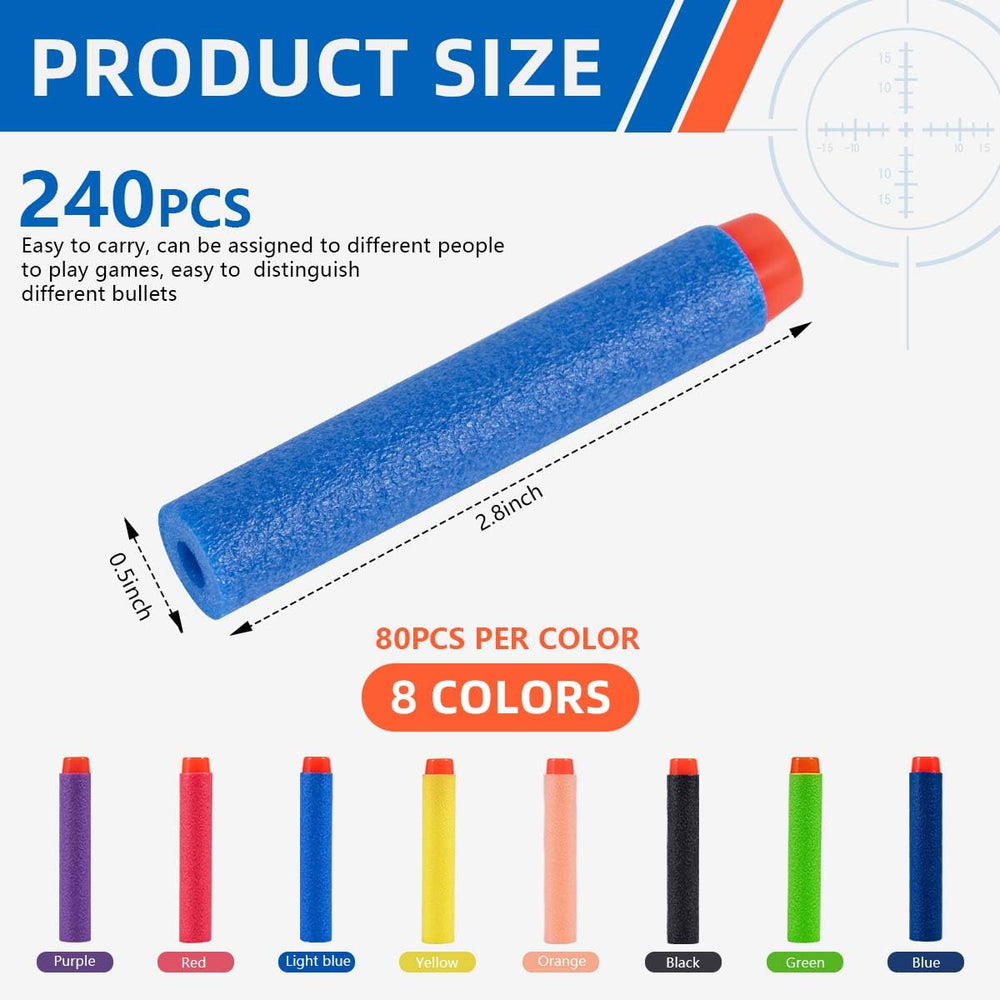 KISEER foam dart head and dense body for improved accuracy and reach