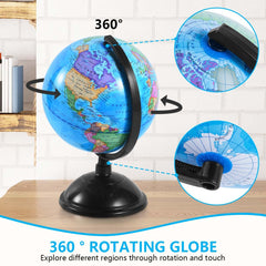 KISEER globe stand with removable base enables easy classroom demonstrations.
