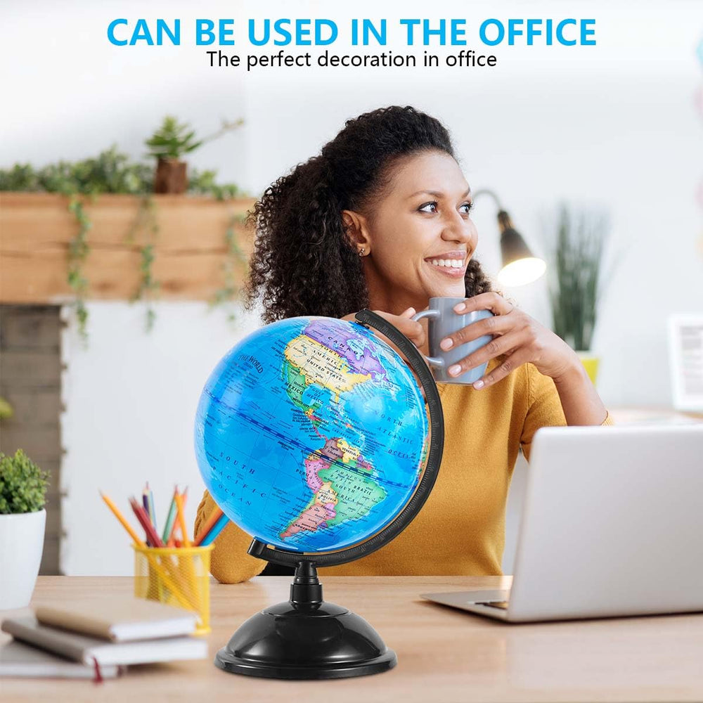 KISEER home décor geography globe adds educational style to desks.