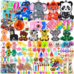 Kiss Monkey 320PCS fidget toys assortment for kids boosts focus and classroom engagement.