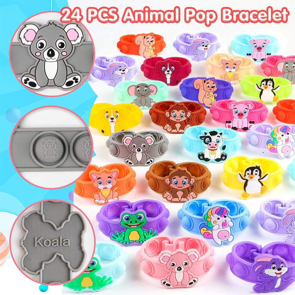 Kiss Monkey dog pop bracelet, a playful sensory bracelet for breaks.