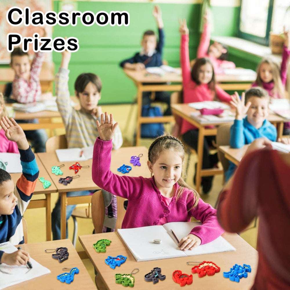 Kiss Monkey dinosaur party favors perfect for goodie bags and classroom prizes.