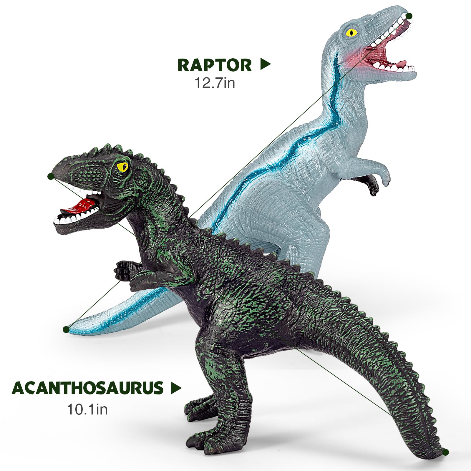 Kissdream Triceratops figure supports educational, colorful displays and play