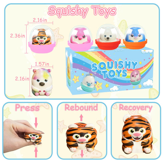 KissFree slow-rise squishies assortment for kids' playtime and stress relief.