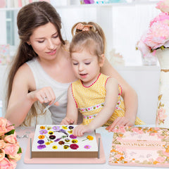 KISSONE DIY pressed-art scrapbook project with kit for creative keepsakes