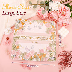 KISSONE press kit with absorbent paper layers for clean drying of flowers