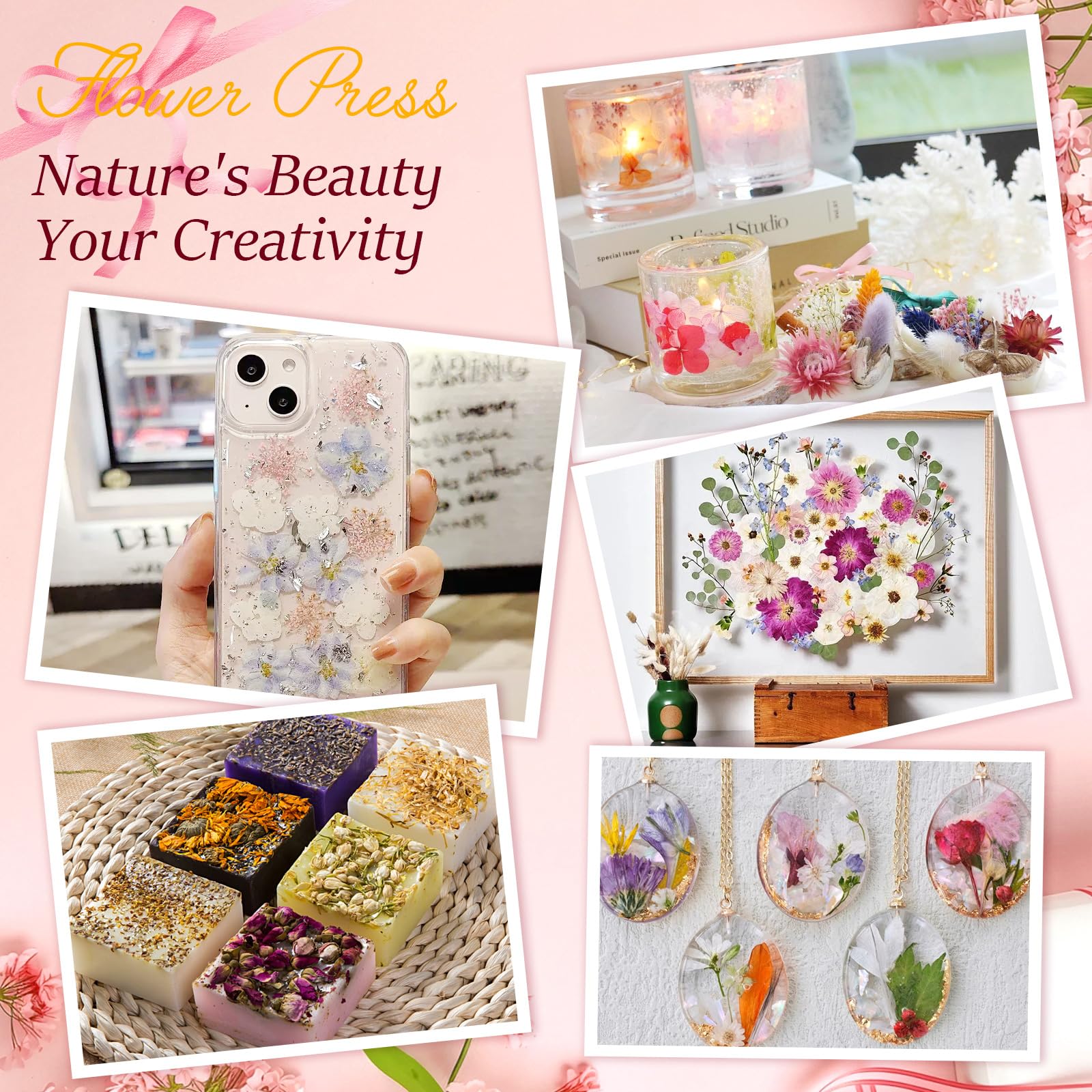 KISSONE gift-ready flower press kit packaging for creatives