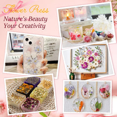 KISSONE gift-ready flower press kit packaging for creatives