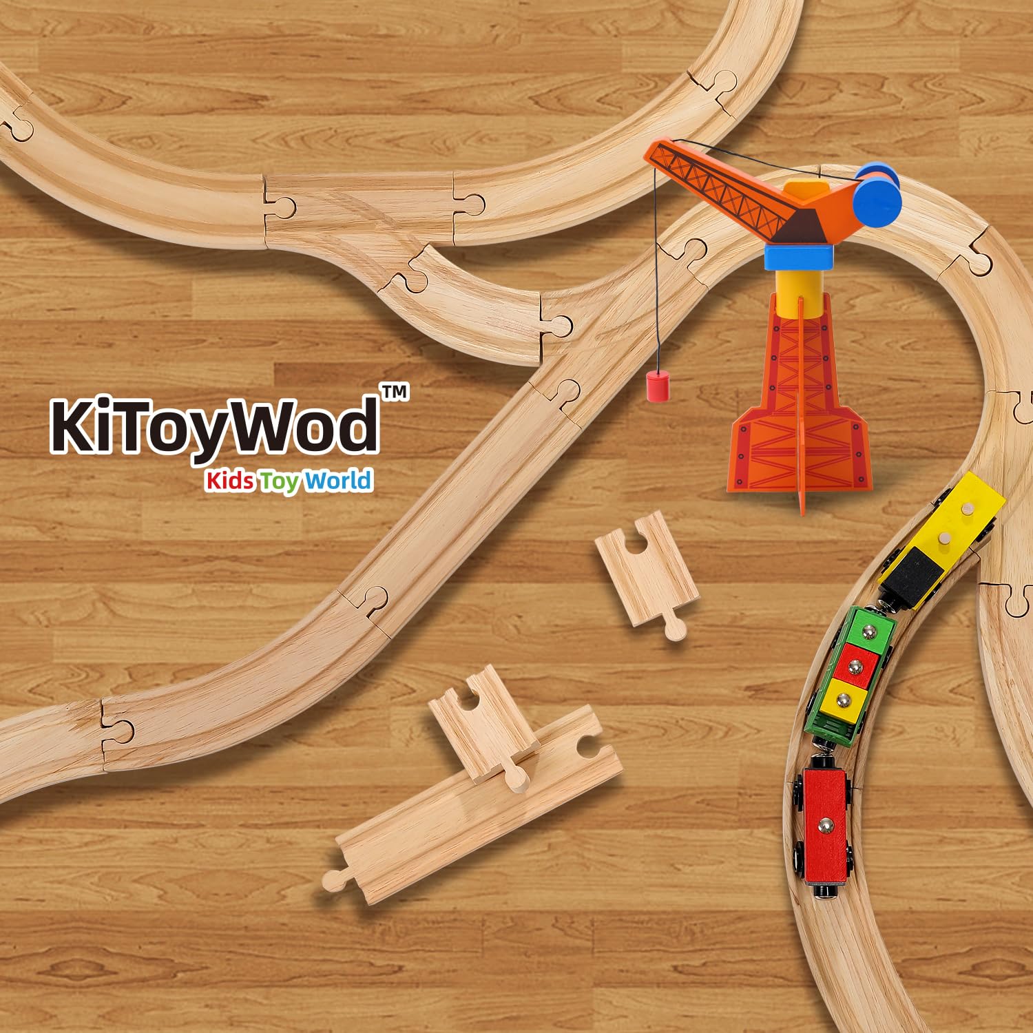 KiToyWod curved and straight tracks enabling varied configurations