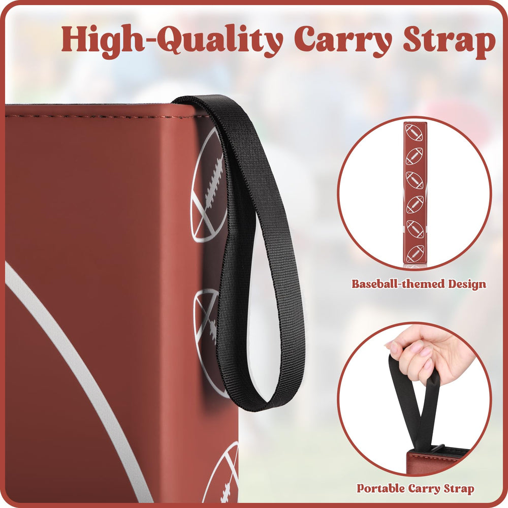 Kitoyz three-ring binder allows easy page addition and removal.