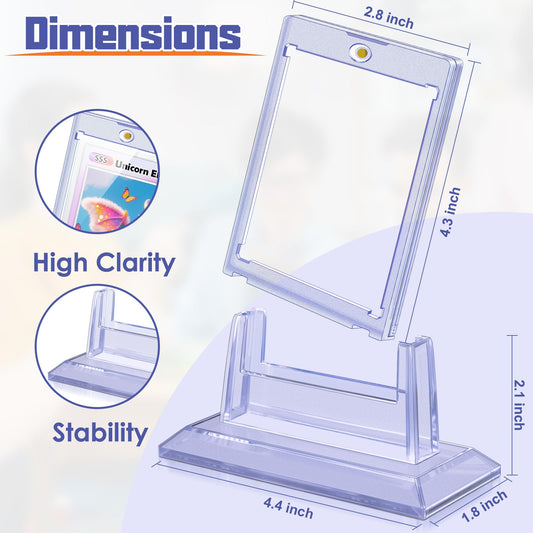 Kitoyz base stands securely support cards on a shelf or desk