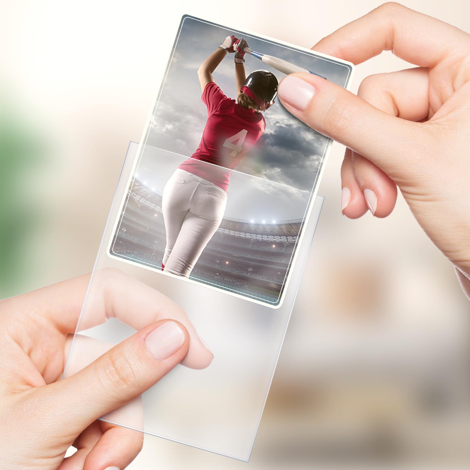 Kitoyz clear sleeves offer easy viewing without bulky covers.