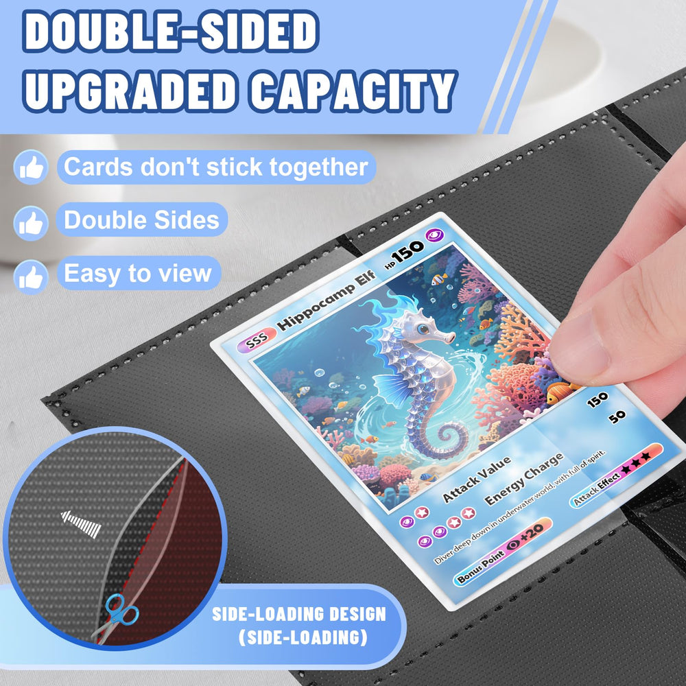 Kitoyz dustproof and waterproof sleeves keeping cards safe from dust and moisture.