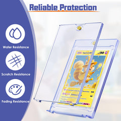 Kitoyz UV coating reduces light exposure while keeping cards clear