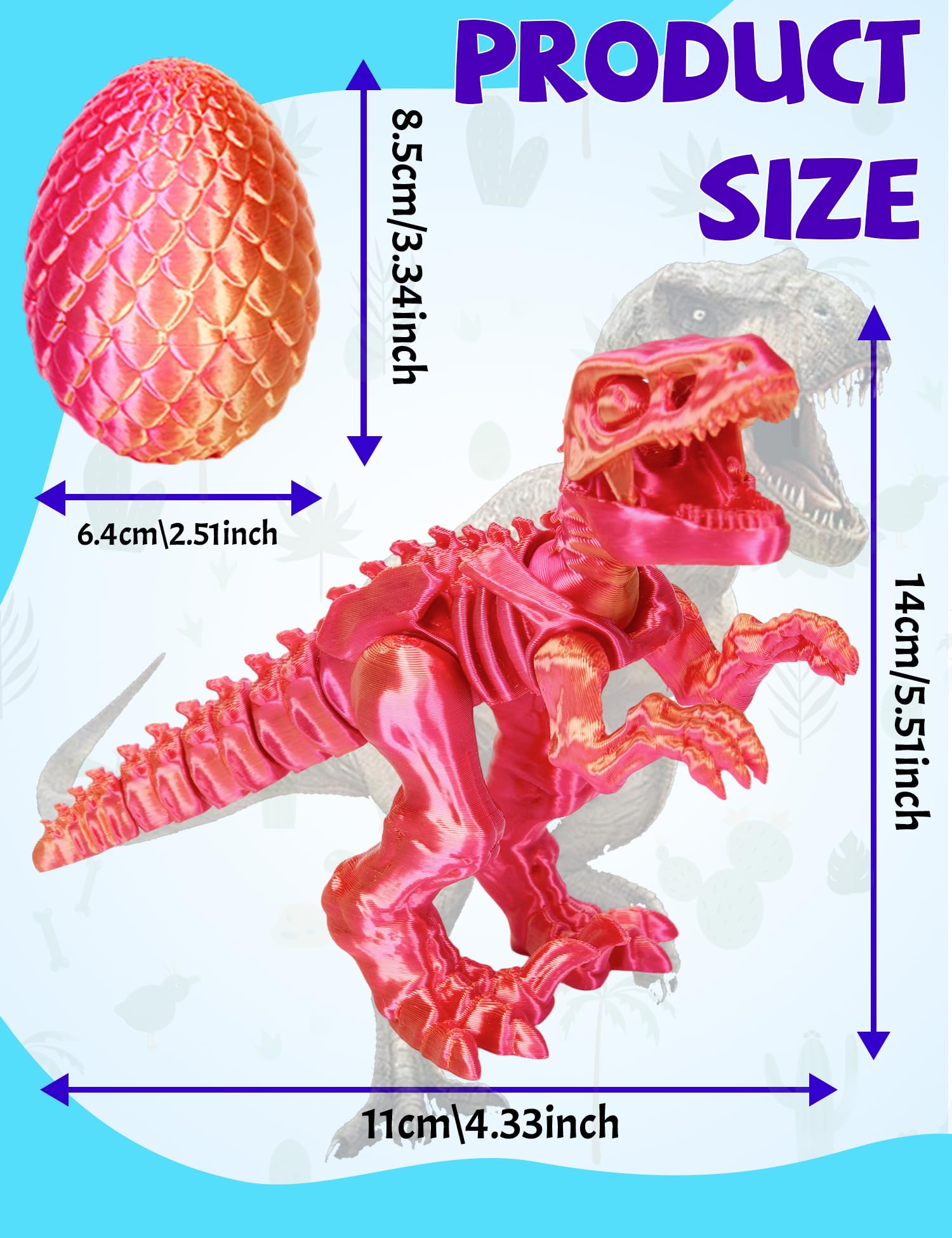 KittyCode dinosaur egg skeleton shown with lifelike bones for display and study.