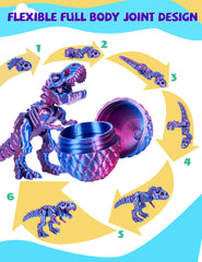 KittyCode dinosaur skeleton 14cm: vivid display-ready model.
