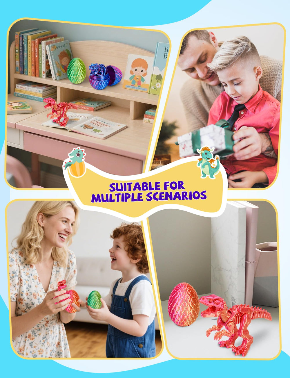 KittyCode stress-relief fidget with articulated dino skeletons for focused play.