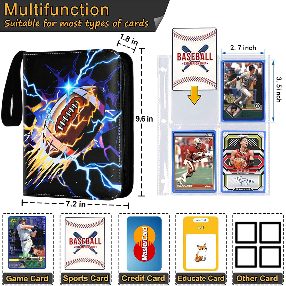 Kivxizi binder cover design features football pattern for gift appeal