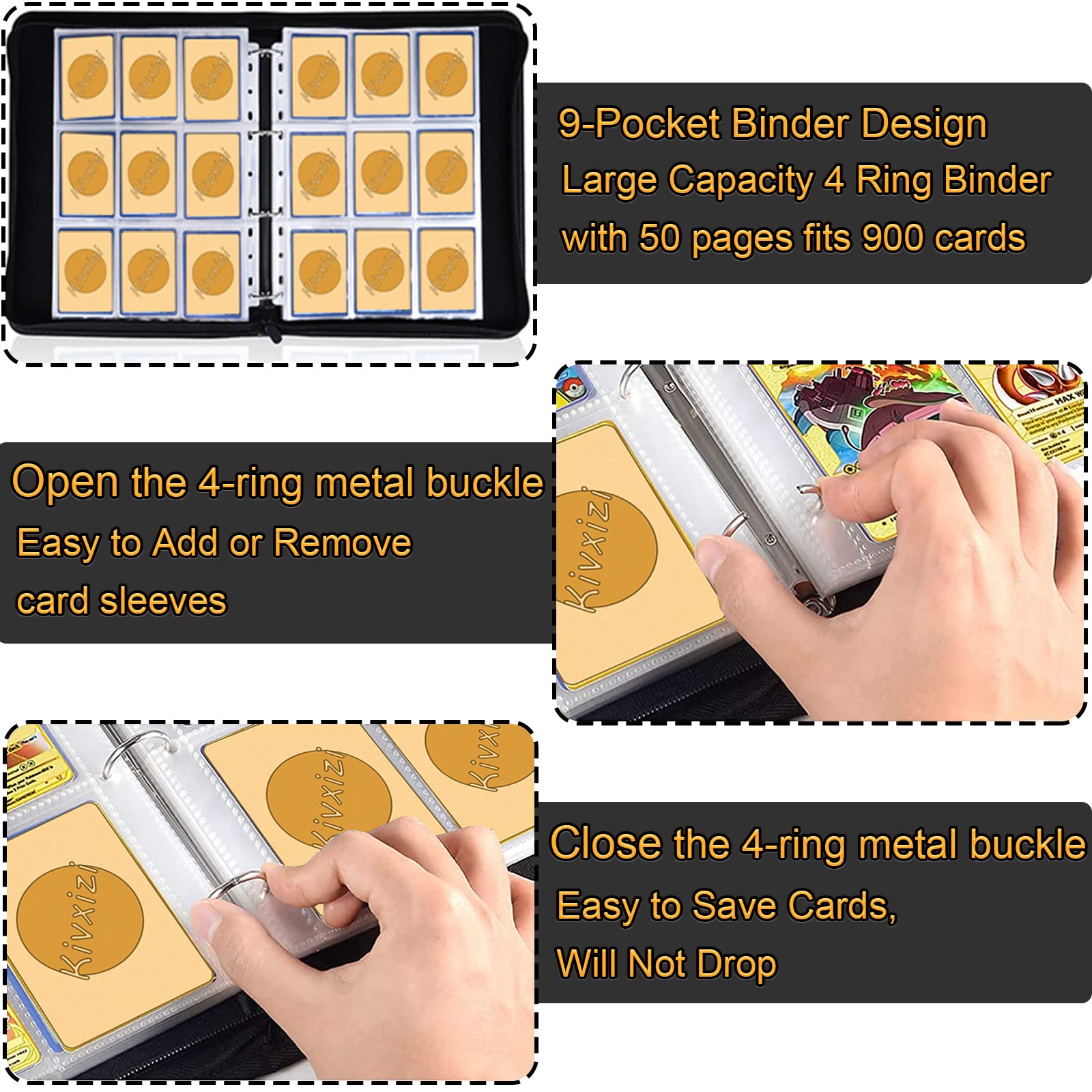 Kivxizi openable ring design for easy sleeve rearrangement