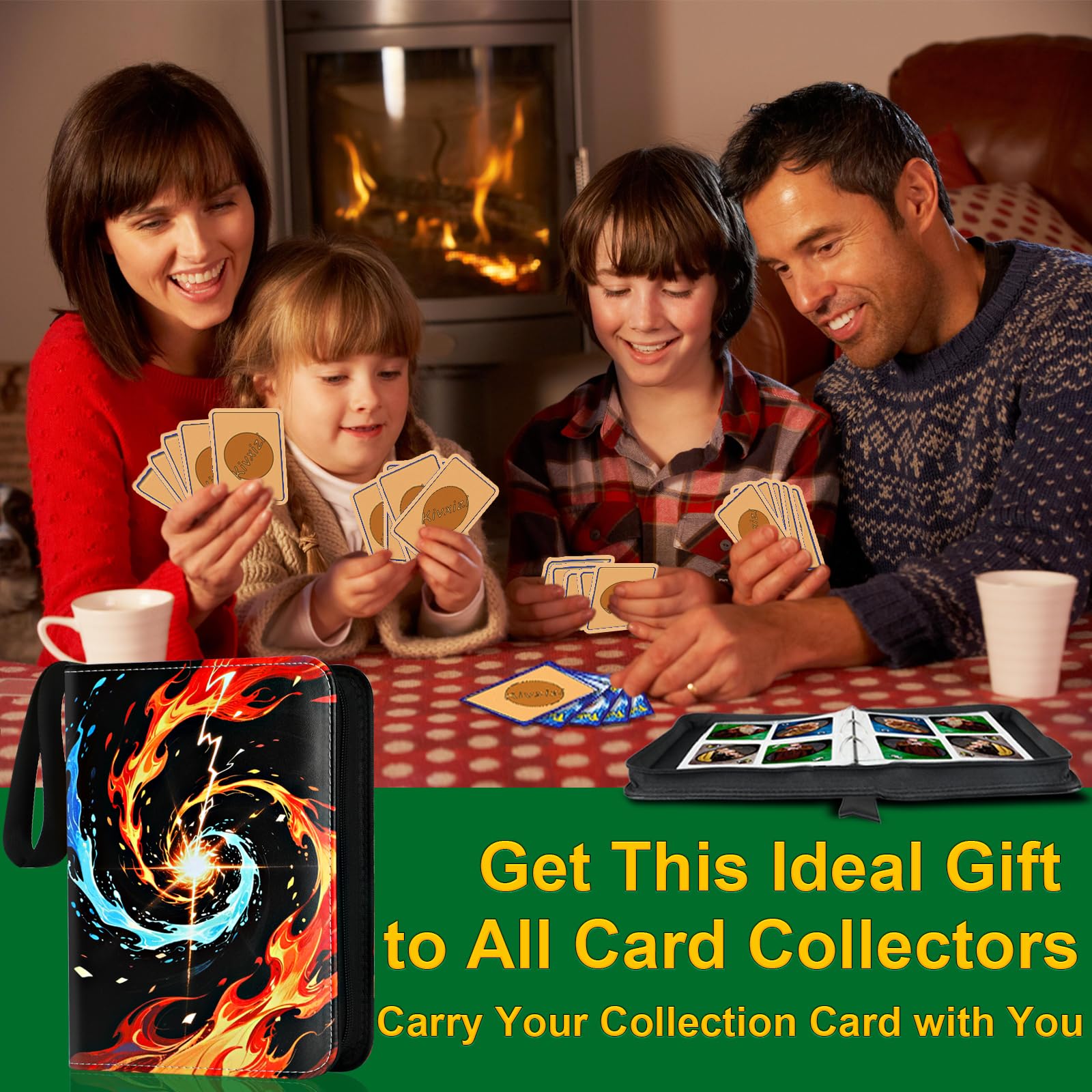 Kivxizi portable zipper card album makes a great gift for collectors