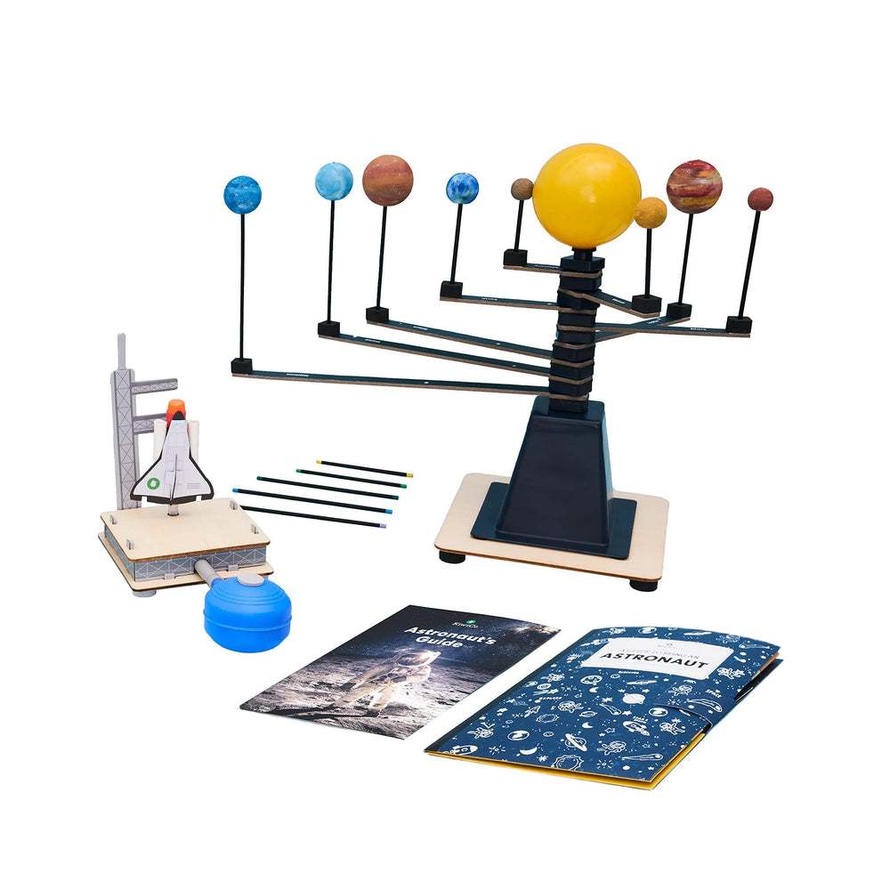 KiwiCo Astronaut Starter Kit poster highlights the solar system for engaging space lessons.
