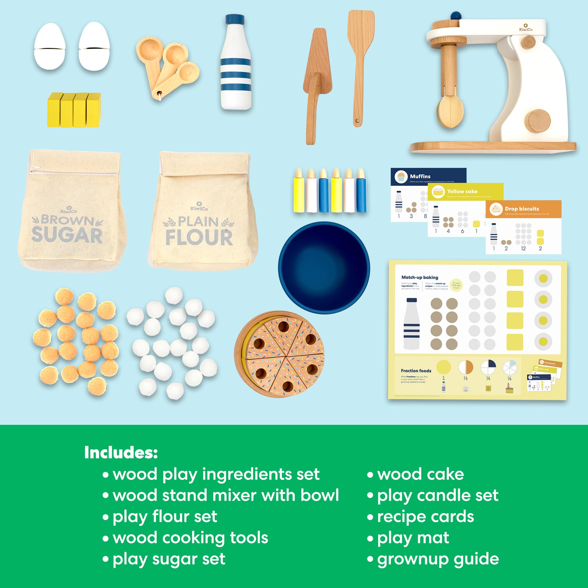 KiwiCo Bake-a-Cake Stand Mixer box-oven image, showcasing open-ended pretend play.