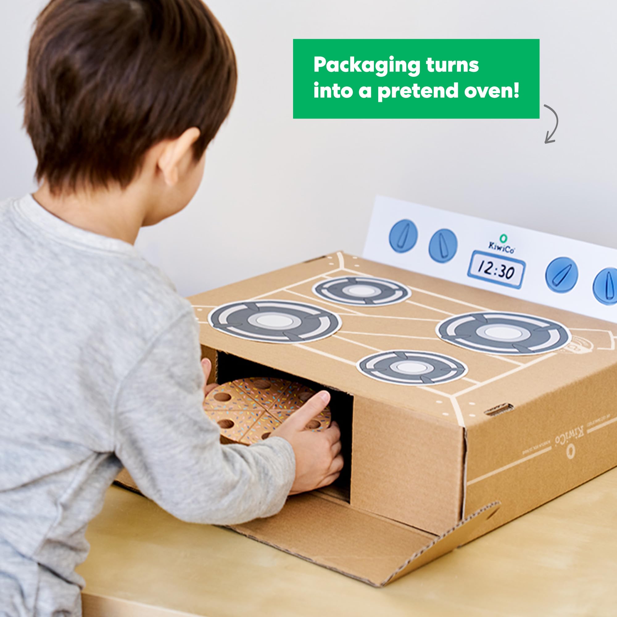 KiwiCo Bake-a-Cake Stand Mixer recipe cards image, guiding kids through simple, engaging baking steps.