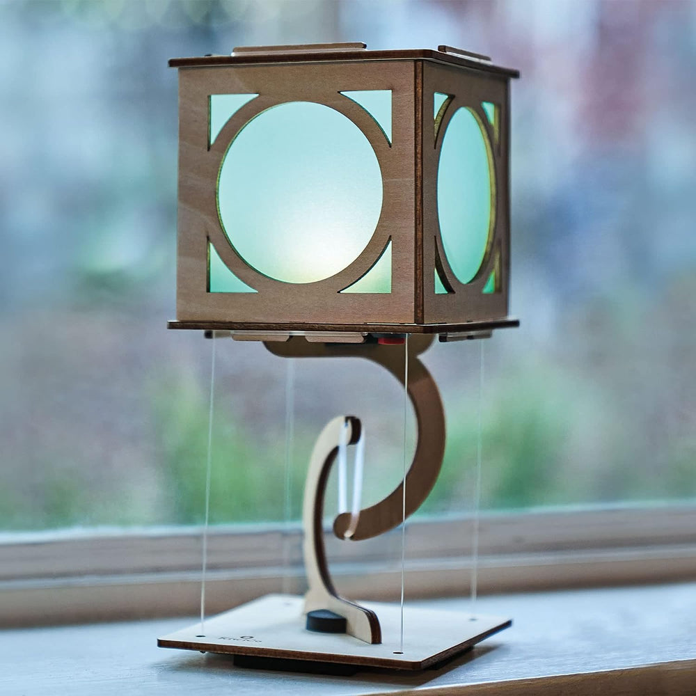 KiwiCo Levitating Lantern tilt test highlights balance and control.
