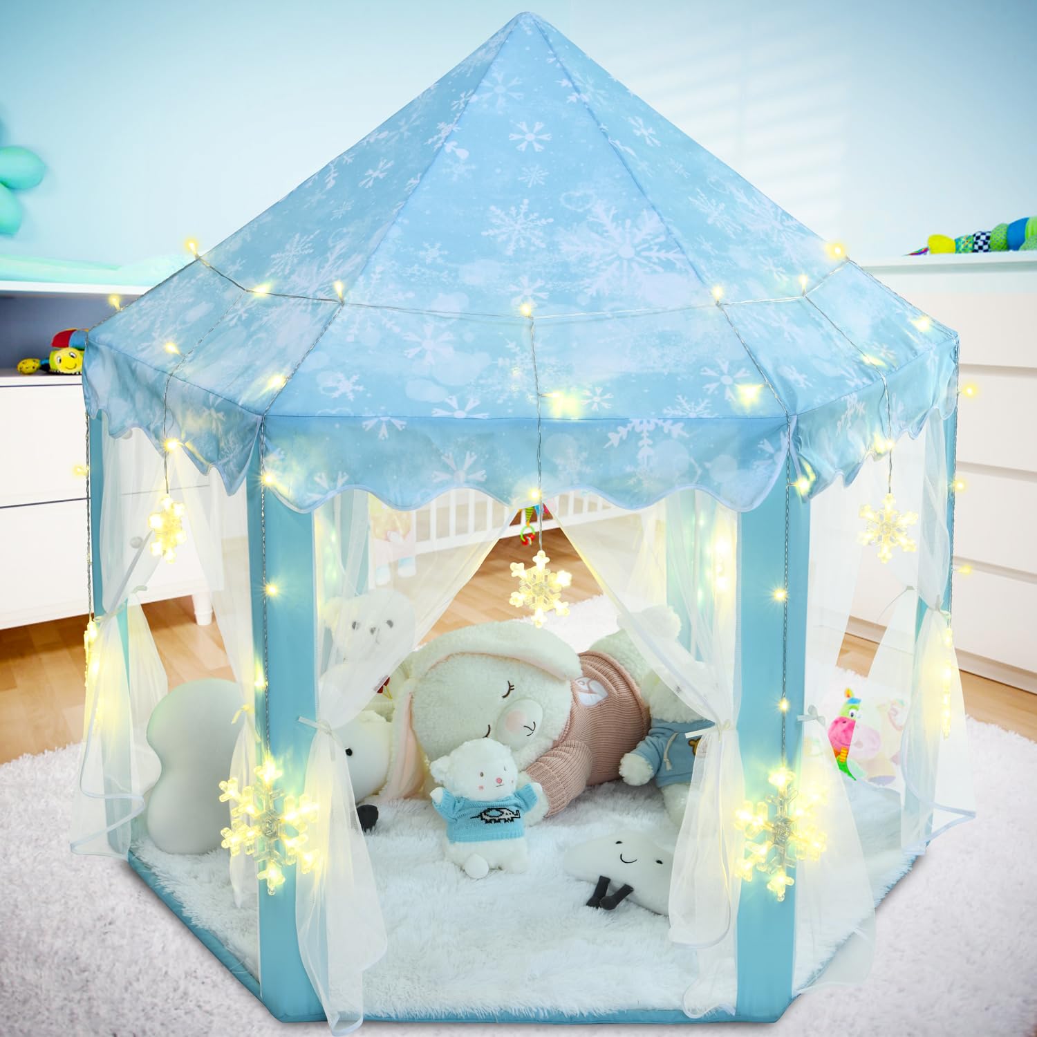 Gift-ready packaging for the KIXINWA Frozen Princess Tent.
