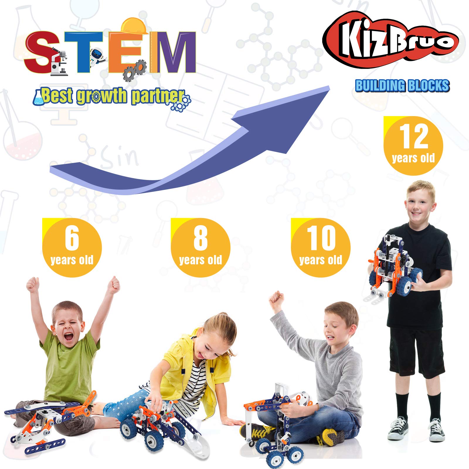 KizBruo airplane model in progress for imaginative STEM learning