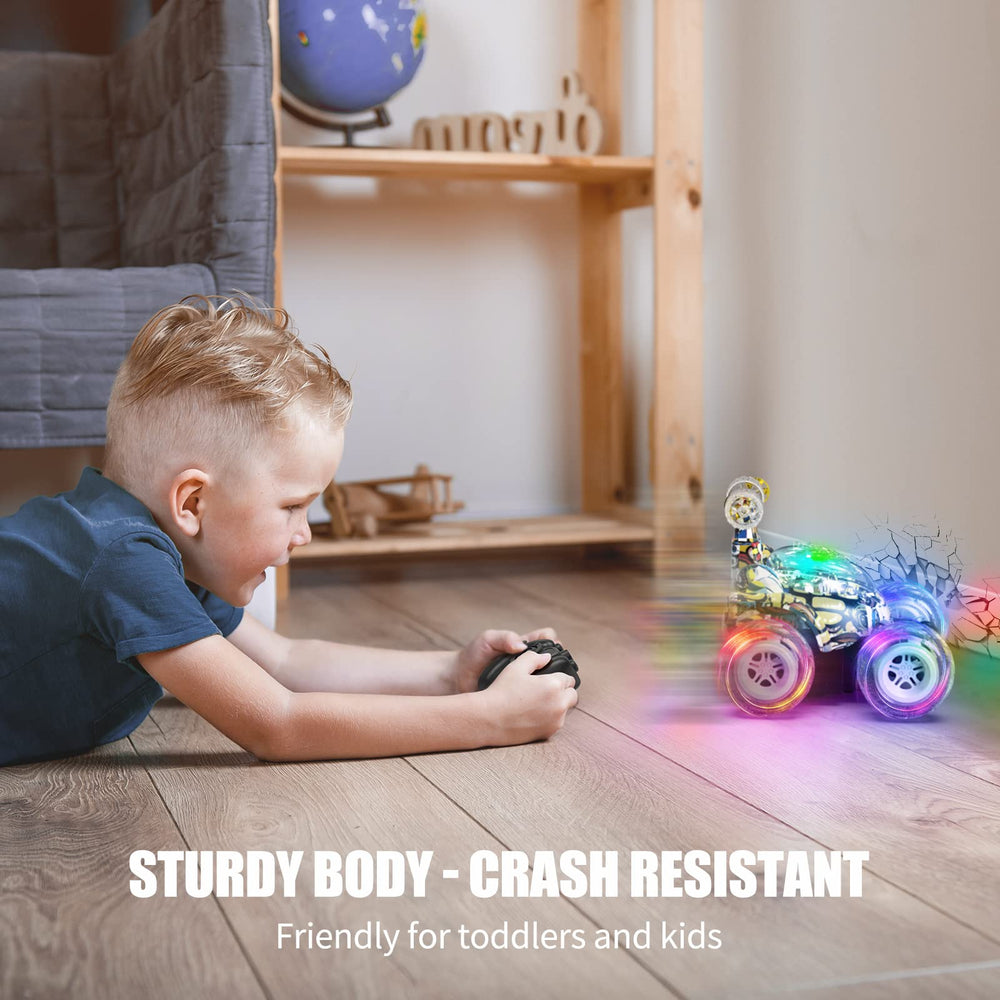 Kizeefun RC car waterproof chassis handles rough floors and light outdoors