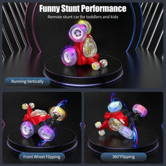 Kizeefun RC Stunt Car LED headlights brightening night-time play
