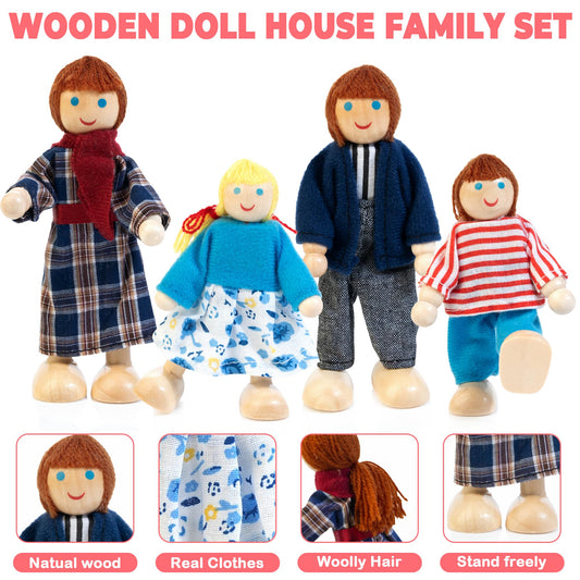 Kizfarm dollhouse bathroom furniture set for easy room-by-room role play