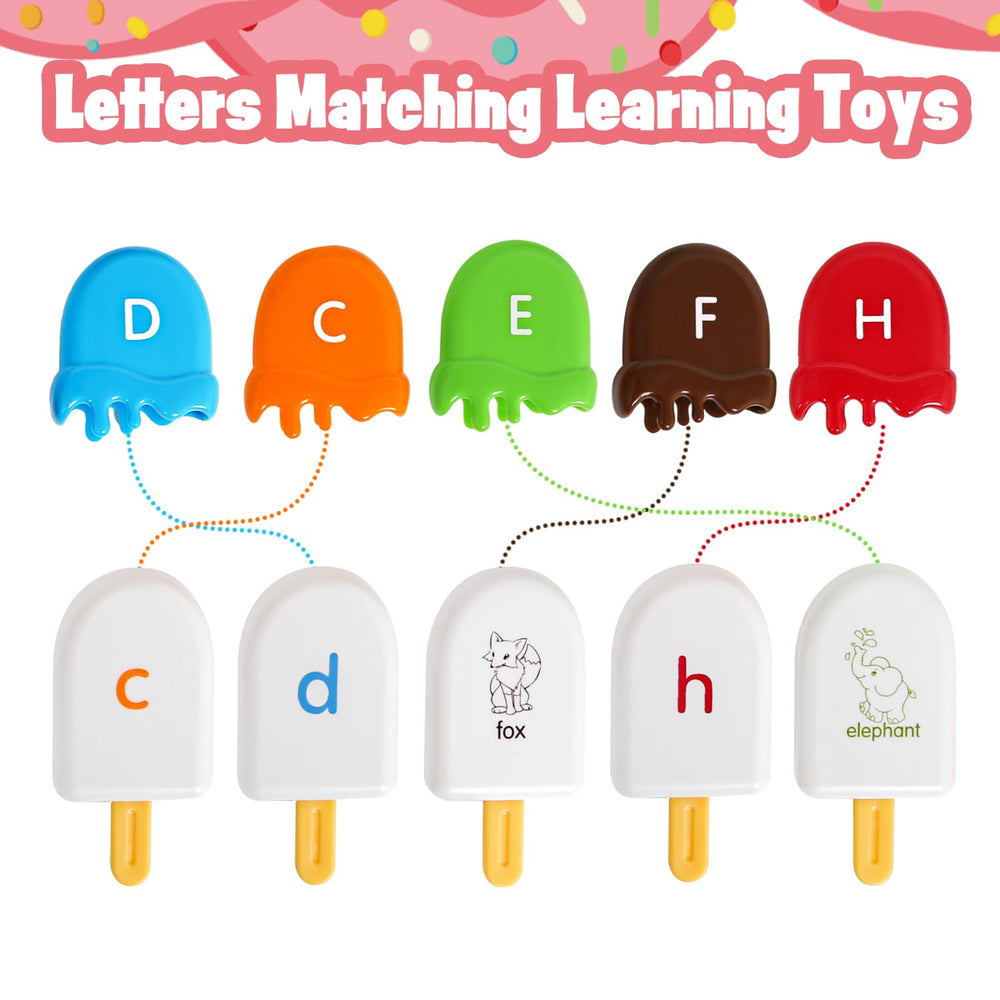 Kizh alphabet ice cream toy held in hands highlighting safe, sturdy design