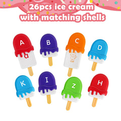 Kizh color sorting ice cream pieces supporting early color recognition