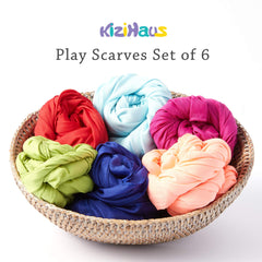 kizihaus sturdy washable scarves withstand frequent washing for long-lasting play.