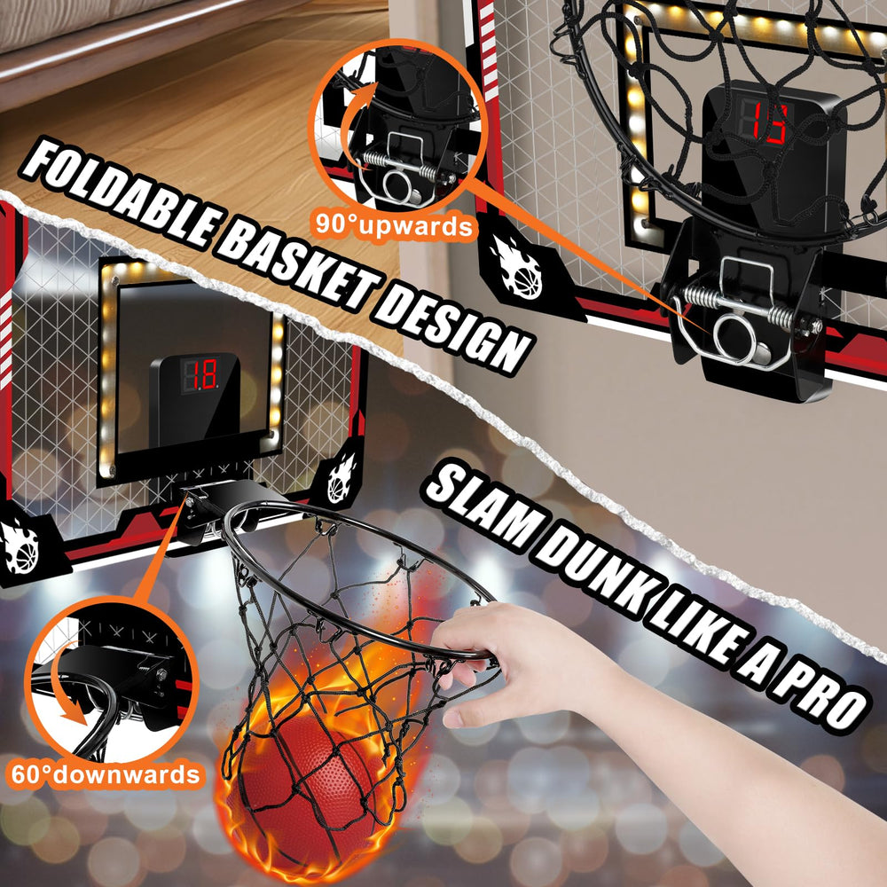Durable steel rim and net designed for lasting play.