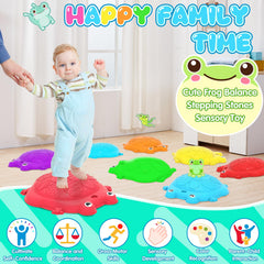 KIZJORYA colorful stepping stones arranged for color recognition play.