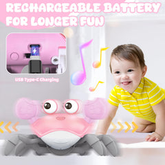 KIZJORYA Crawling Crab features soft ABS material for safe handling.