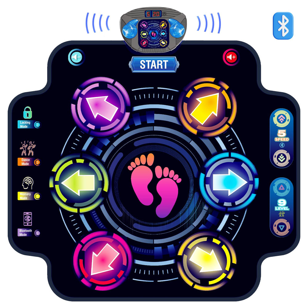 KIZJORYA Dance Mat memory mode provides quick-start challenges for ongoing practice.