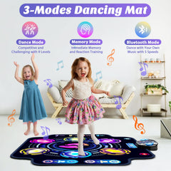 KIZJORYA Dance Mat non-slip bottom keeps movements steady during energetic sessions.