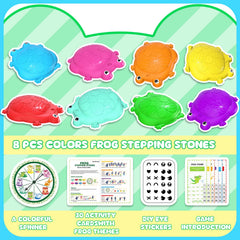 KIZJORYA DIY eye stickers brighten stones for fun personalization during play.