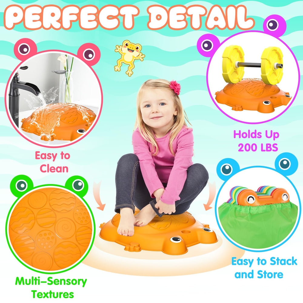 KIZJORYA indoor/outdoor playset supports balance and coordination during family activities.