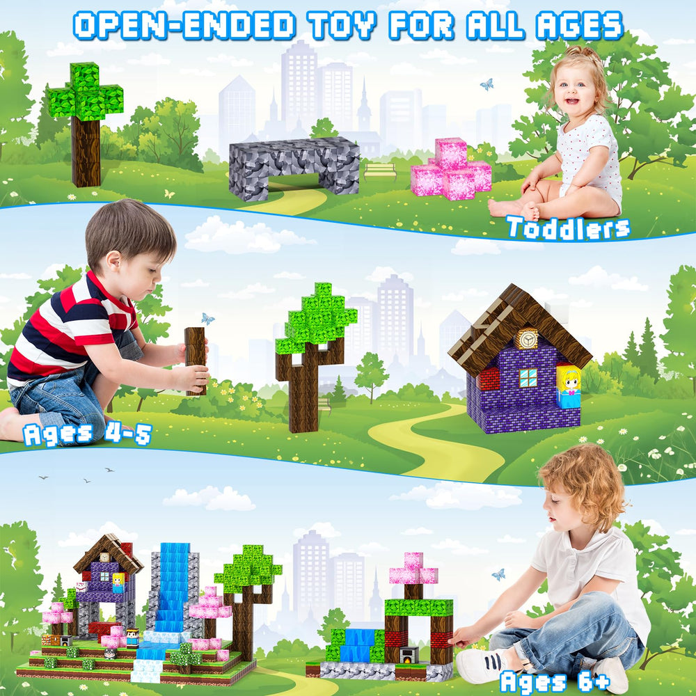KIZJORYA durable ABS material keeps blocks safe for kids