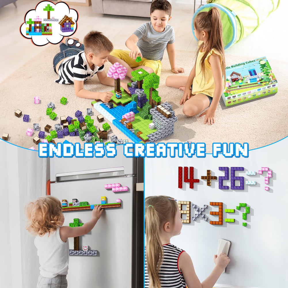 KIZJORYA magnetic blocks suitable for ages 3-12 at home, school, or travel